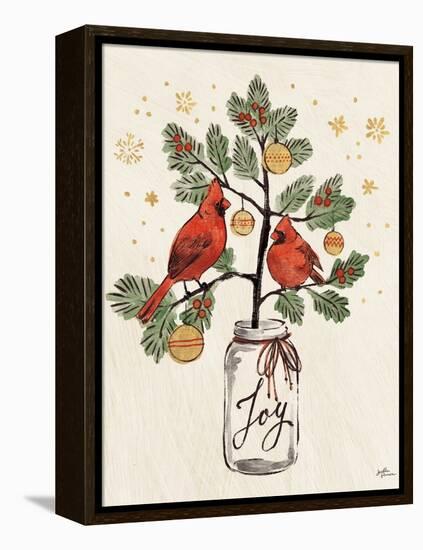 Christmas Lovebirds XIV-Janelle Penner-Framed Stretched Canvas