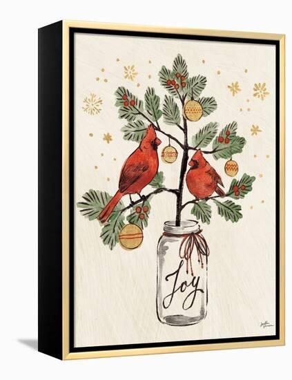 Christmas Lovebirds XIV-Janelle Penner-Framed Stretched Canvas