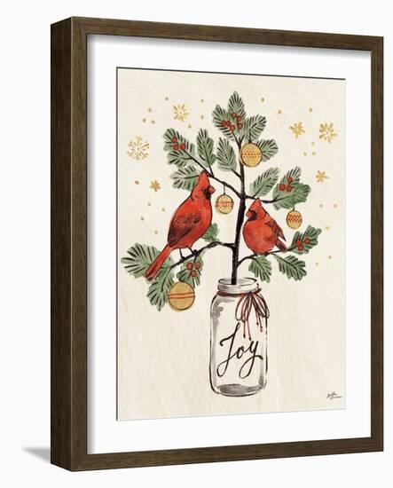 Christmas Lovebirds XIV-Janelle Penner-Framed Art Print