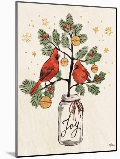 Christmas Lovebirds XIV-Janelle Penner-Mounted Art Print