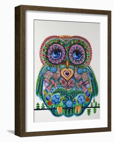Christmas Magic Owl-Oxana Zaika-Framed Giclee Print