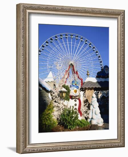 Christmas Market and Wheel, Lille, Nord Pas De Calais, France, Europe-Nelly Boyd-Framed Photographic Print