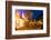 Christmas Market at Dusk, Willy Brandt Platz, Dortmund, North Rhine-Westphalia, Germany, Europe-Frank Fell-Framed Photographic Print