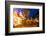 Christmas Market at Dusk, Willy Brandt Platz, Dortmund, North Rhine-Westphalia, Germany, Europe-Frank Fell-Framed Photographic Print