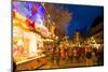 Christmas Market at Dusk, Willy Brandt Platz, Dortmund, North Rhine-Westphalia, Germany, Europe-Frank Fell-Mounted Photographic Print