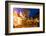 Christmas Market at Dusk, Willy Brandt Platz, Dortmund, North Rhine-Westphalia, Germany, Europe-Frank Fell-Framed Photographic Print