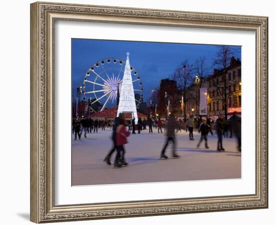 Christmas Market, Brussels, Belgium-Neil Farrin-Framed Photographic Print