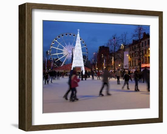 Christmas Market, Brussels, Belgium-Neil Farrin-Framed Photographic Print