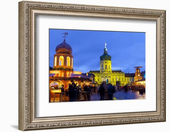 Christmas Market in Front of Charlottenburg Palace, Berlin, Germany, Europe-Miles Ertman-Framed Photographic Print