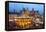 Christmas Market in Romerberg, Frankfurt, Germany, Europe-Miles Ertman-Framed Premier Image Canvas