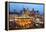 Christmas Market in Romerberg, Frankfurt, Germany, Europe-Miles Ertman-Framed Premier Image Canvas