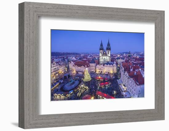 Christmas Market, Old Town Square, Prague, Czech Republic-Jon Arnold-Framed Photographic Print