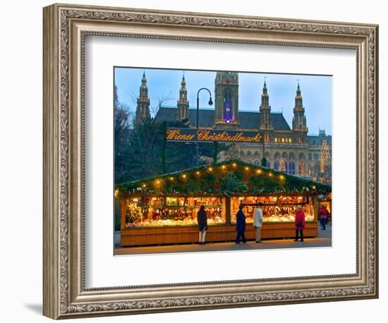 Christmas Market on the Town Hall Square, Vienna, Austria-Miva Stock-Framed Photographic Print