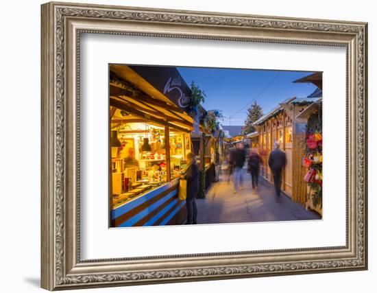 Christmas Market on Waisenhausplatz, Bern, Jungfrau region, Bernese Oberland, Swiss Alps, Switzerla-Frank Fell-Framed Photographic Print