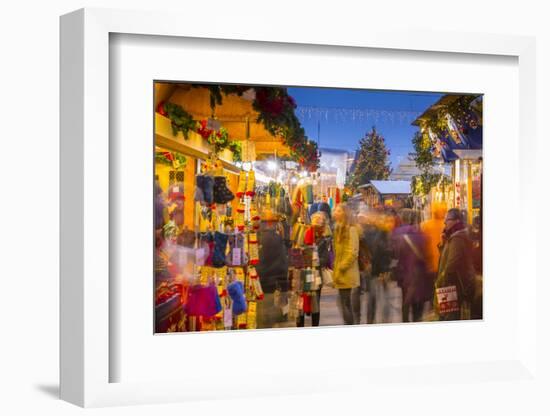 Christmas Market on Waisenhausplatz, Bern, Jungfrau region, Bernese Oberland, Swiss Alps, Switzerla-Frank Fell-Framed Photographic Print