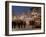 Christmas Market Stalls and People at Marktstrasse at Twilight, Bad Tolz Spa Town, Bavaria, Germany-Richard Nebesky-Framed Photographic Print