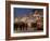 Christmas Market Stalls and People at Marktstrasse at Twilight, Bad Tolz Spa Town, Bavaria, Germany-Richard Nebesky-Framed Photographic Print