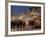 Christmas Market Stalls and People at Marktstrasse at Twilight, Bad Tolz Spa Town, Bavaria, Germany-Richard Nebesky-Framed Photographic Print