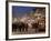 Christmas Market Stalls and People at Marktstrasse at Twilight, Bad Tolz Spa Town, Bavaria, Germany-Richard Nebesky-Framed Photographic Print