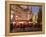 Christmas Market Stalls in Front of Frauen Church and Christmas Tree at Twilight, Dresden-Richard Nebesky-Framed Premier Image Canvas