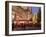 Christmas Market Stalls in Front of Frauen Church and Christmas Tree at Twilight, Dresden-Richard Nebesky-Framed Photographic Print