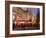 Christmas Market Stalls in Front of Frauen Church and Christmas Tree at Twilight, Dresden-Richard Nebesky-Framed Photographic Print