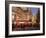 Christmas Market Stalls in Front of Frauen Church and Christmas Tree at Twilight, Dresden-Richard Nebesky-Framed Photographic Print