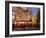 Christmas Market Stalls in Front of Frauen Church and Christmas Tree at Twilight, Dresden-Richard Nebesky-Framed Photographic Print