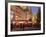 Christmas Market Stalls in Front of Frauen Church and Christmas Tree at Twilight, Dresden-Richard Nebesky-Framed Photographic Print