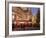 Christmas Market Stalls in Front of Frauen Church and Christmas Tree at Twilight, Dresden-Richard Nebesky-Framed Photographic Print