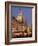 Christmas Market Stalls in Front of Frauen Church and Christmas Tree at Twilight, Dresden-Richard Nebesky-Framed Photographic Print