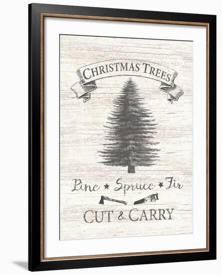 Christmas Market - Trees-Lottie Fontaine-Framed Giclee Print