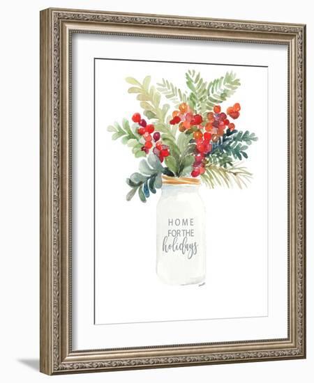 Christmas Mason Jar-Lanie Loreth-Framed Art Print