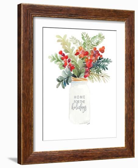 Christmas Mason Jar-Lanie Loreth-Framed Art Print