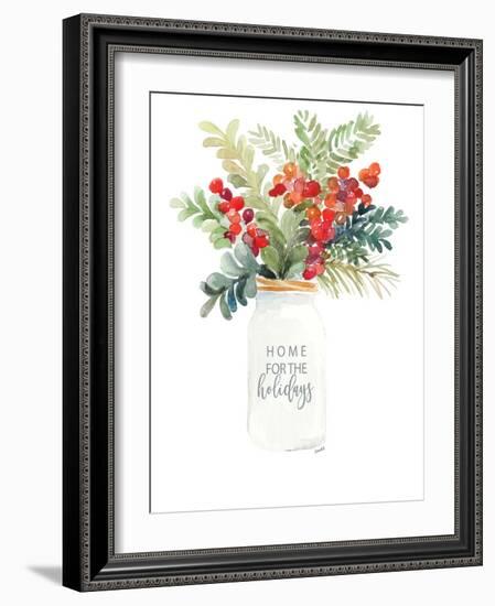 Christmas Mason Jar-Lanie Loreth-Framed Art Print