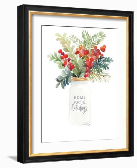 Christmas Mason Jar-Lanie Loreth-Framed Art Print