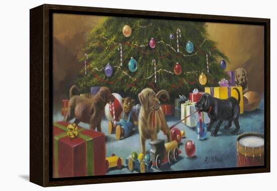 Christmas Mischief-R.J. McDonald-Framed Premier Image Canvas