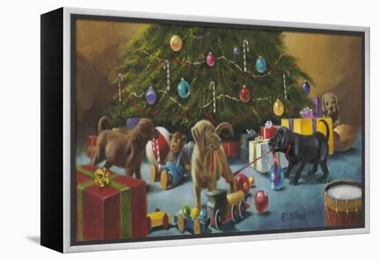 Christmas Mischief-R.J. McDonald-Framed Premier Image Canvas