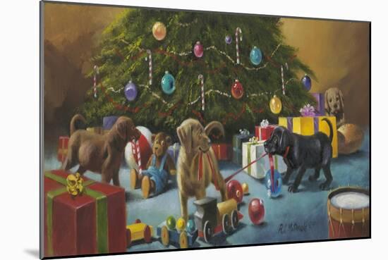 Christmas Mischief-R.J. McDonald-Mounted Giclee Print