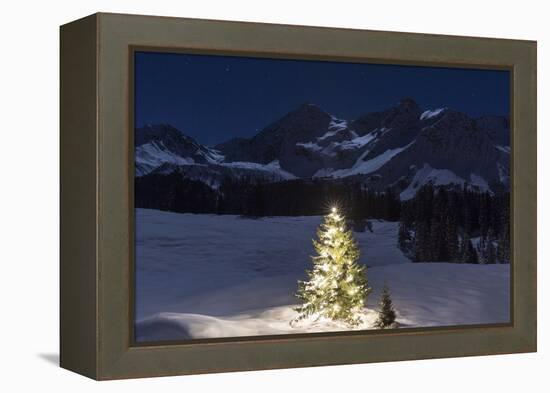 Christmas Mood at Arosa-Armin Mathis-Framed Premier Image Canvas