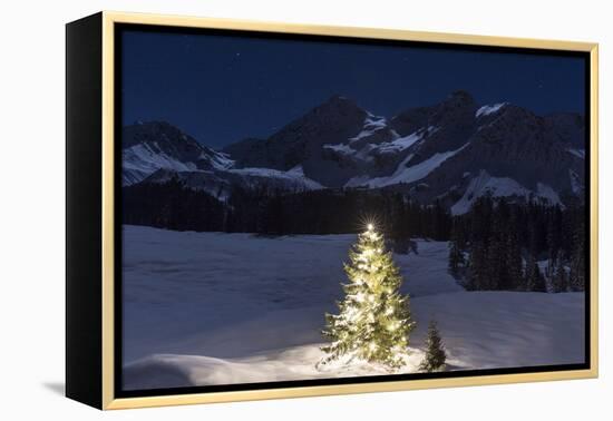 Christmas Mood at Arosa-Armin Mathis-Framed Premier Image Canvas