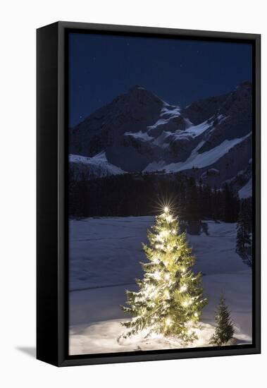 Christmas Mood at Arosa-Armin Mathis-Framed Premier Image Canvas