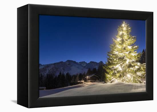 Christmas Mood at Arosa-Armin Mathis-Framed Premier Image Canvas