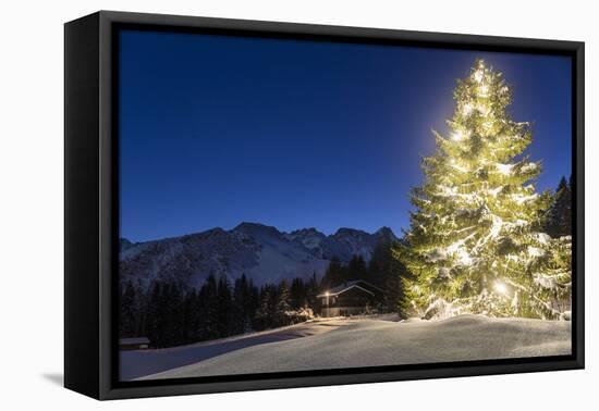 Christmas Mood at Arosa-Armin Mathis-Framed Premier Image Canvas