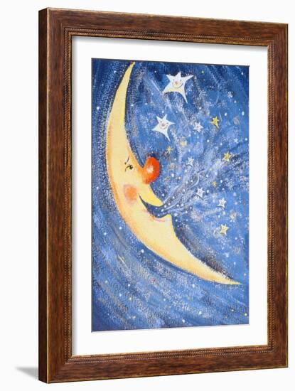 Christmas Moon, 1999-David Cooke-Framed Giclee Print