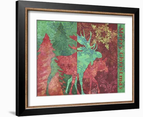 Christmas Moose-Cora Niele-Framed Giclee Print