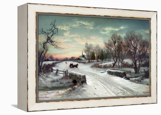 Christmas Morn, C1885-W.C. Bauer-Framed Premier Image Canvas