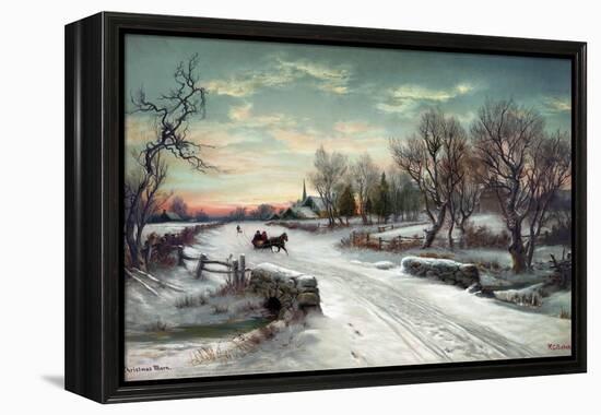 Christmas Morn, C1885-W.C. Bauer-Framed Premier Image Canvas