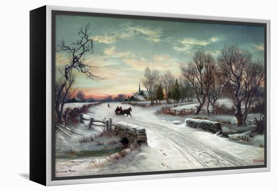 Christmas Morn, C1885-W.C. Bauer-Framed Premier Image Canvas