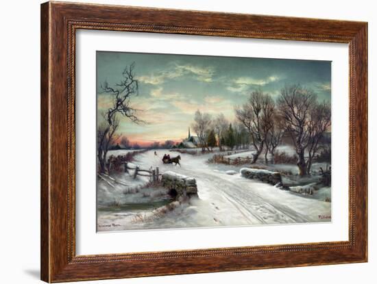 Christmas Morn, C1885-W.C. Bauer-Framed Giclee Print